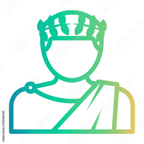 historian Line Gradient Icon