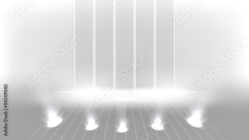 Abstract technology white gray background Hi-tech communication concept, technology, digital business, innovation, science fiction scene vector illustration with copy-space.