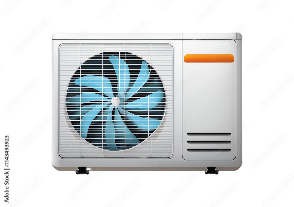 Sleek Design of Air Conditioner isolated on transparent or white background Sleek Design of Air Conditioner isolated on transparent or white background