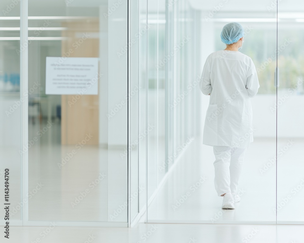 Healthcare Professional in Modern Office Preparedness and Teamwork for Epidemic Awareness Day and Global Health Celebrations Healthcare Professional in Modern Office Preparedness and Teamwork for Epidemic Awareness Day and Global Health Celebrations