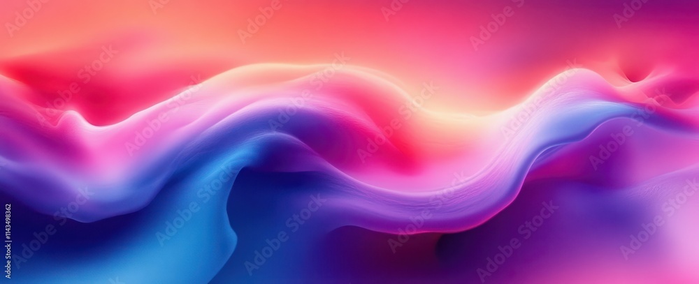 Vibrant Abstract Color Flow Background with Pink Purple Blue Waves and Dreamy Grainy Texture for Summer Design Vibrant Abstract Color Flow Background with Pink Purple Blue Waves and Dreamy Grainy Texture for Summer Design