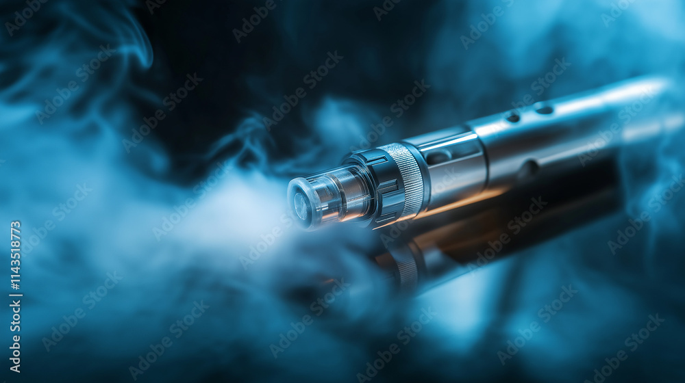 a sleek vaping device emitting a thin stream of vapor, with a blurred background emphasizing the device's design. a sleek vaping device emitting a thin stream of vapor, with a blurred background emphasizing the device's design.