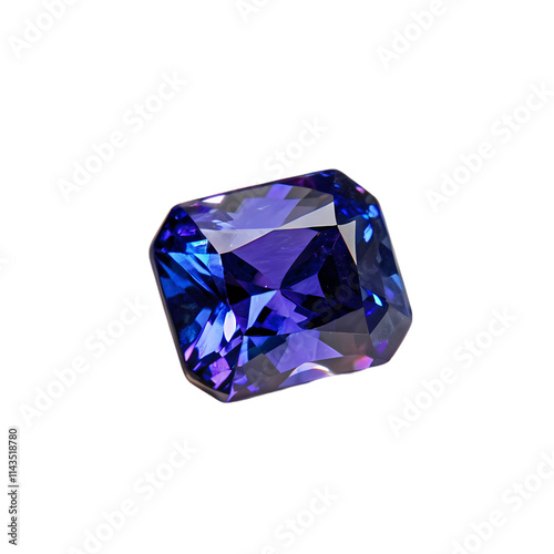 Close-up of a stunning, vibrant blue gemstone.