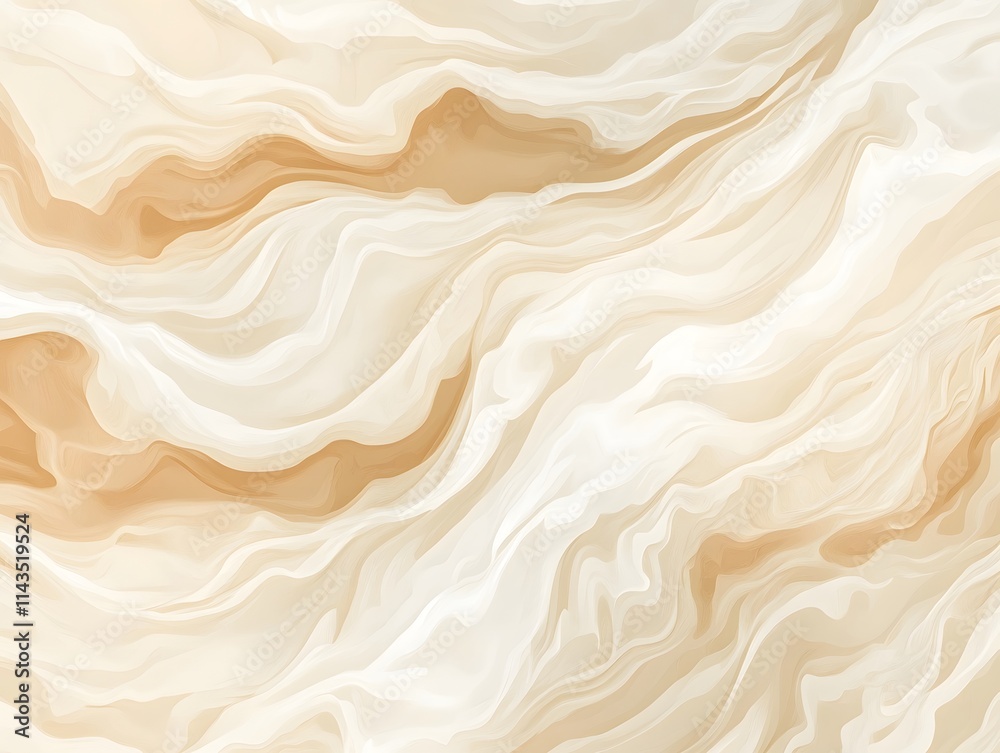 Abstract Beige and Off-White Swirl Pattern Abstract Beige and Off-White Swirl Pattern