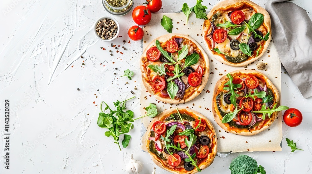 The Tempting Pizza for Vegetarian and Vegan on White Background: A Wholesome and Flavorful Option for All. The Tempting Pizza for Vegetarian and Vegan on White Background: A Wholesome and Flavorful Option for All.