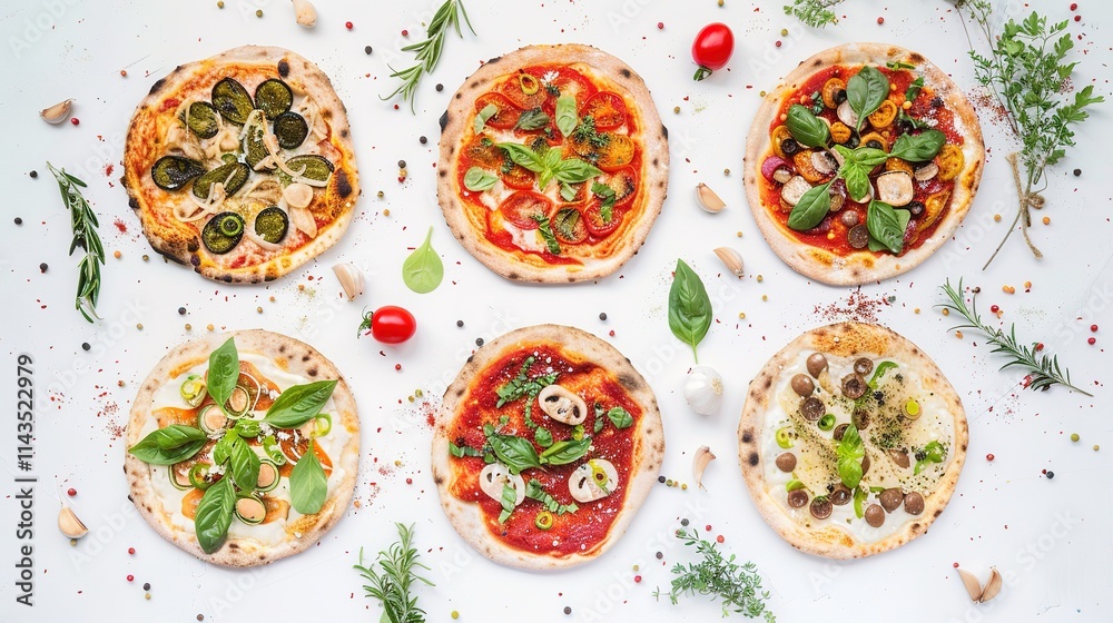 The Tempting Pizza for Vegetarian and Vegan on White Background: A Wholesome and Flavorful Option for All. The Tempting Pizza for Vegetarian and Vegan on White Background: A Wholesome and Flavorful Option for All.