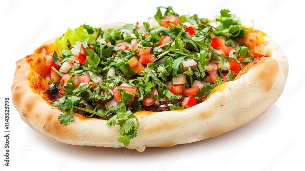 The Tempting Pizza for Vegetarian and Vegan on White Background: A Wholesome and Flavorful Option for All. The Tempting Pizza for Vegetarian and Vegan on White Background: A Wholesome and Flavorful Option for All.