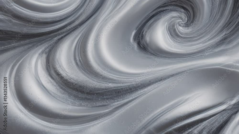 Silver Liquid Swirls: Abstract Motion Art Silver Liquid Swirls: Abstract Motion Art