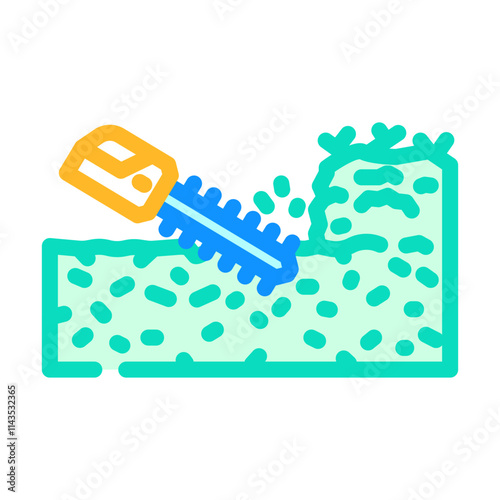 hedge trimming garden maintenance color icon vector. hedge trimming garden maintenance sign. isolated symbol illustration