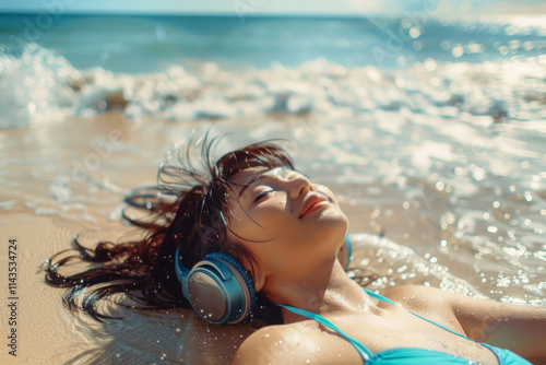 Relaxing on the Beach 