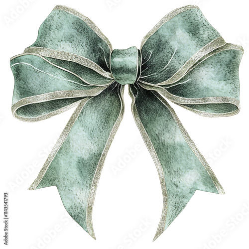 Festive christmas bow decoration holiday gift wrapping clipart design cheerful winter atmosphere creative approach visual appeal