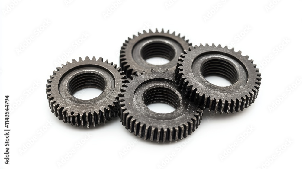 Gears. Mechanical technology machine engineering symbol in hand. Abstract wireframe low polygonal 3D gears. RPA. Industry development, engine work, business solution concept. Vector illustration. Gears. Mechanical technology machine engineering symbol in hand. Abstract wireframe low polygonal 3D gears. RPA. Industry development, engine work, business solution concept. Vector illustration.