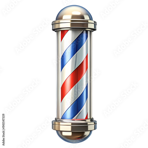 3D Rendering of a Classic Barber Pole