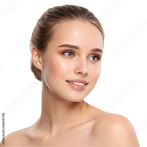 Beautiful Woman with Perfect Skin, Ready for Spa Treatments