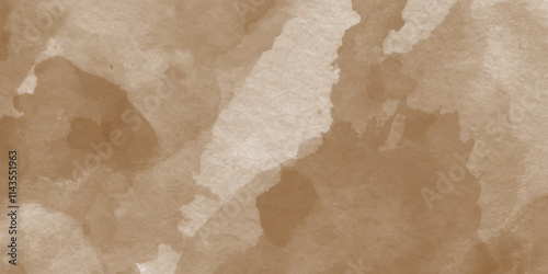 Brown milk chocolate coffee beige nude white watercolor water.Hand drawn vector texture,Abstract brown watercolor illustration banner,isolated on white background, canvas for design, hand drawing.