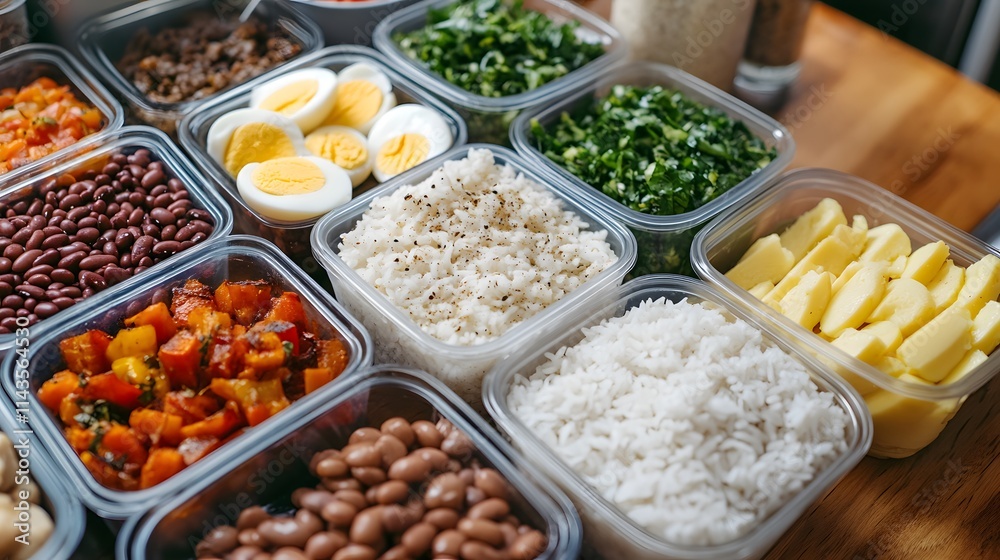Diverse Healthy Food Ingredients on Display Diverse Healthy Food Ingredients on Display