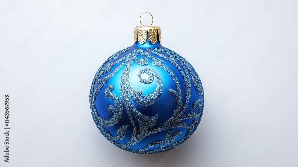 Blue Christmas ball isolated on transparent background Blue Christmas ball isolated on transparent background