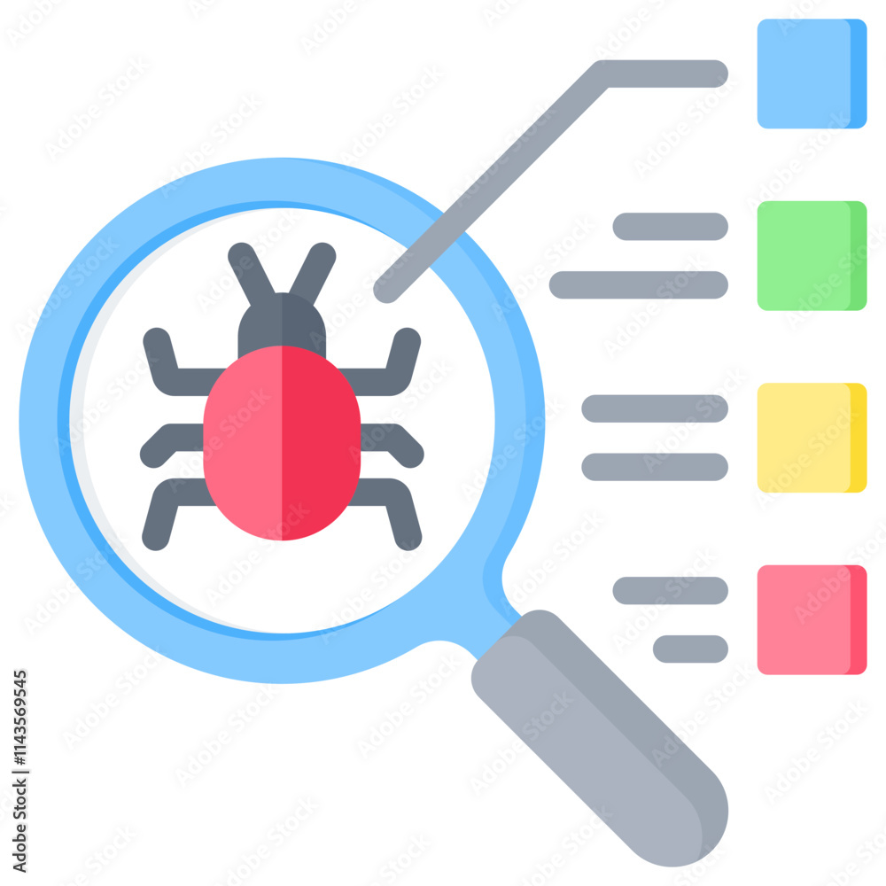 Virus Analysis Icon Virus Analysis Icon