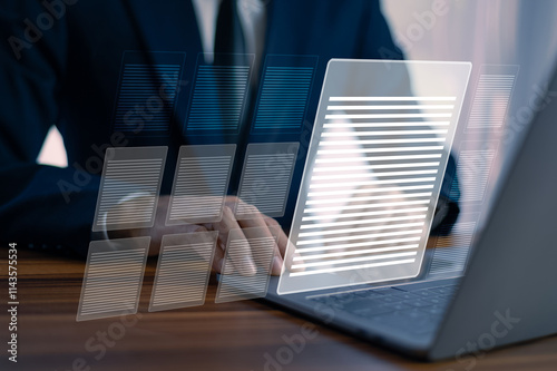 Digital document management systems allow users to securely organize, access, and share files efficiently in a virtual environment.