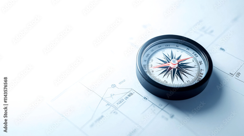 A close-up of a compass resting on a blueprint, symbolizing navigation, direction, and exploration in design or planning. A close-up of a compass resting on a blueprint, symbolizing navigation, direction, and exploration in design or planning.