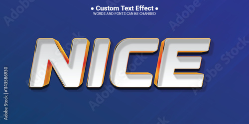 Nice modern cartoon text effect editable typography font style