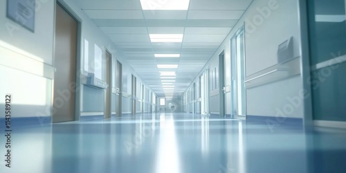 Generative AI enhances the visual appeal of modern hospital interiors.