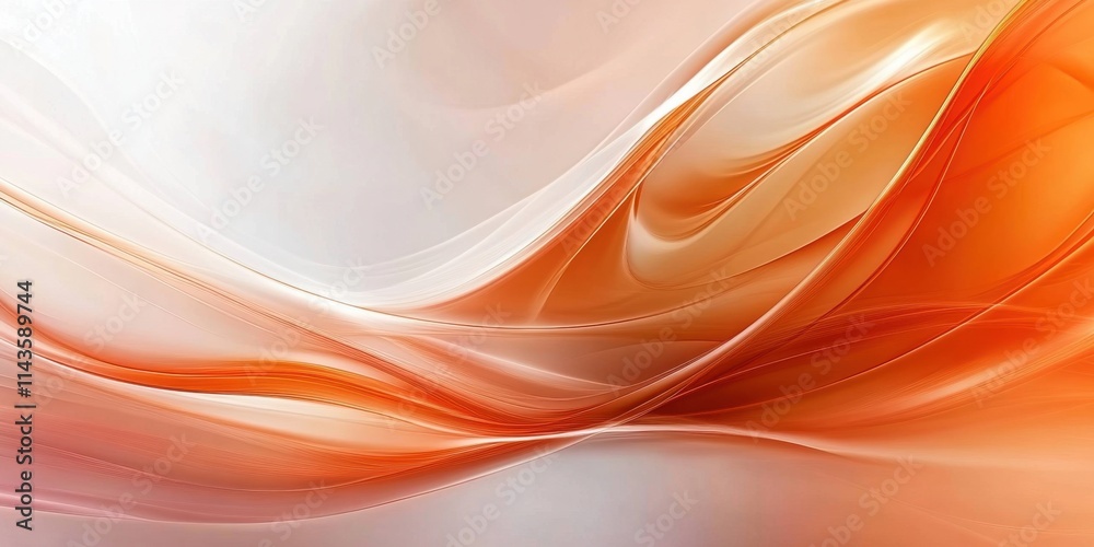 Fototapeta premium Aesthetic wave patterns demonstrate a blend of warm colors and organic shapes.