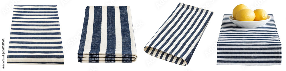 Striped navy and white textile patterns with a clean minimalist aesthetic Perfect for modern kitchen towels tablecloths placemats and other home decor accents Striped navy and white textile patterns with a clean minimalist aesthetic Perfect for modern kitchen towels tablecloths placemats and other home decor accents