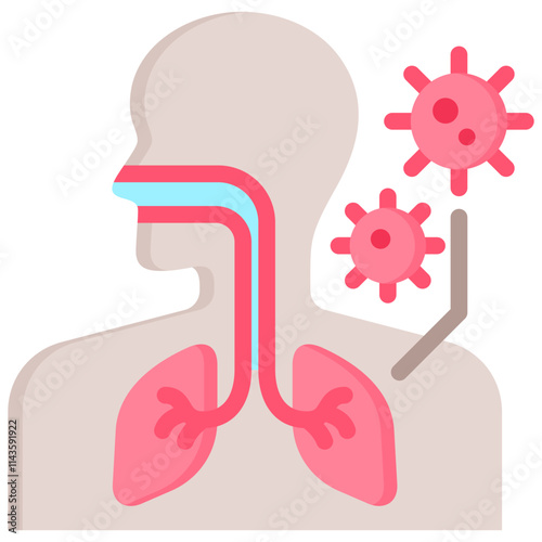 Respiratory Problem Icon