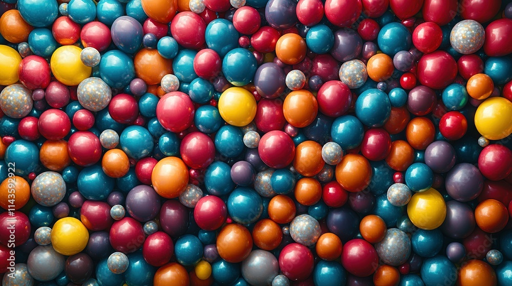 Colorful Shiny Spheres Background Texture Image Colorful Shiny Spheres Background Texture Image