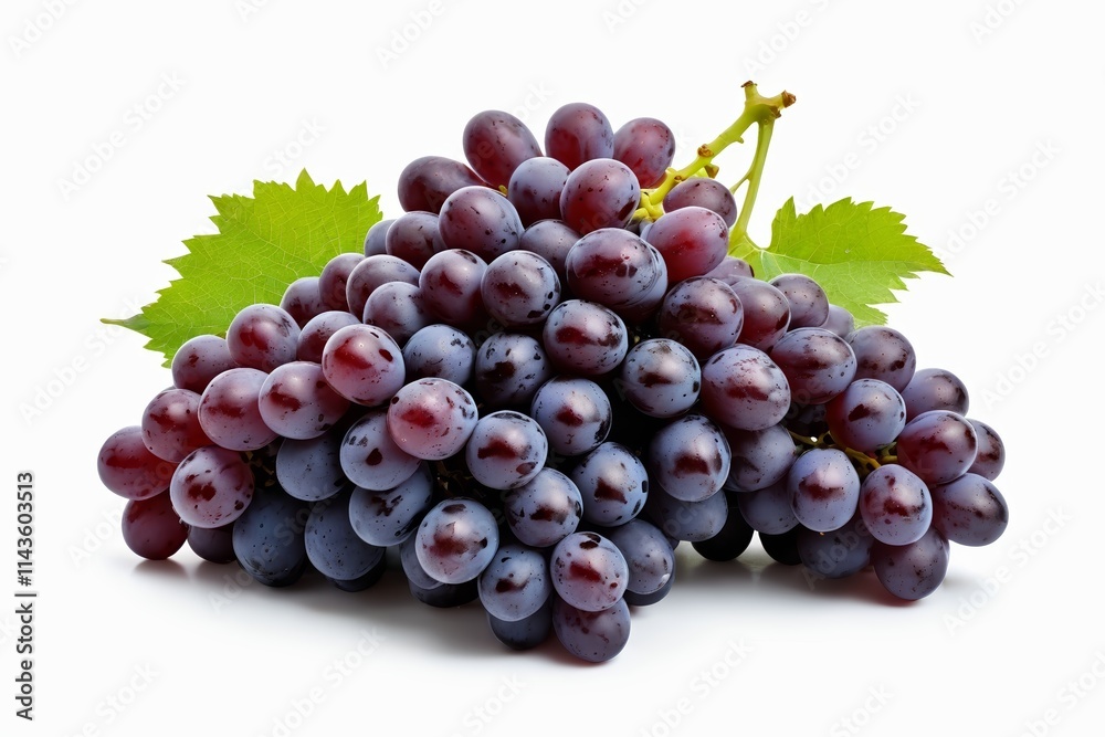 Fototapeta premium there is a bunch of grapes that are on a white surface