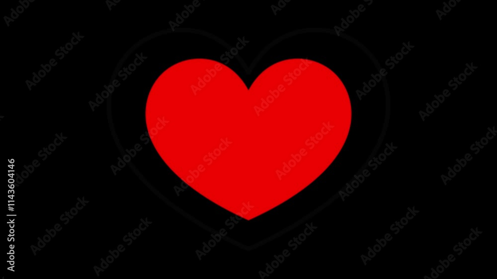 Heart Zoom Transition. heart explosion in and out animations for wedding, and anniversary or other usage