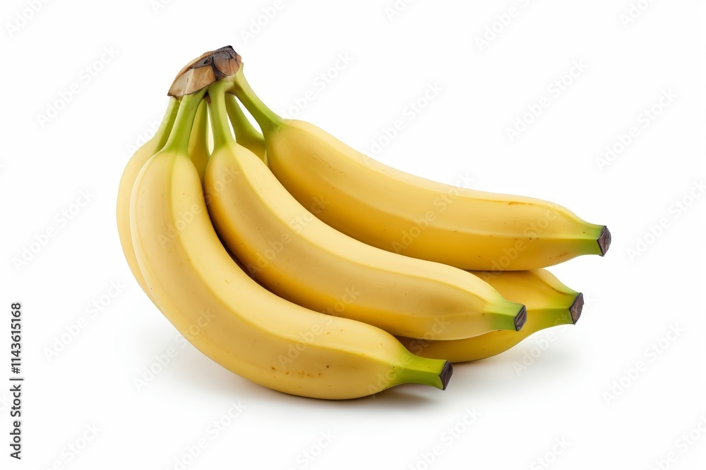 there are three bananas that are on a white surface there are three bananas that are on a white surface