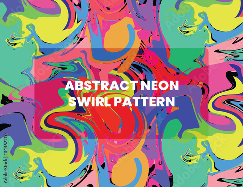 Wallpaper Mural Abstract Neon Swirl Pattern for Modern Backgrounds and Design Projects Torontodigital.ca