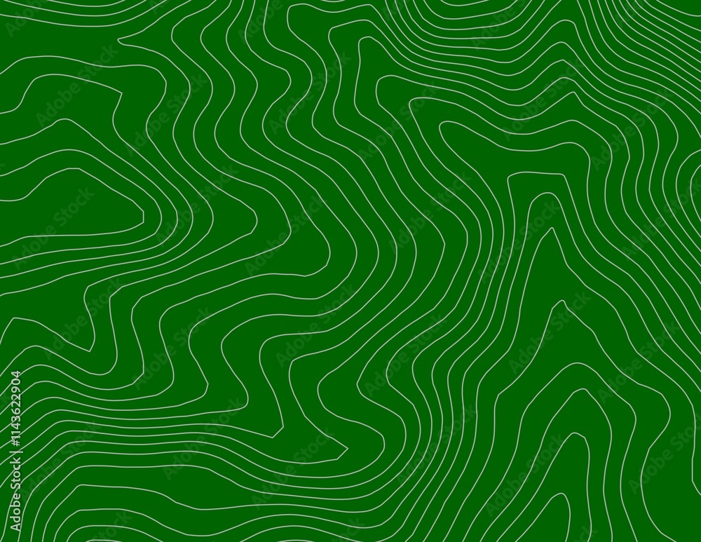 Curvas de nivel, mapa topográfico