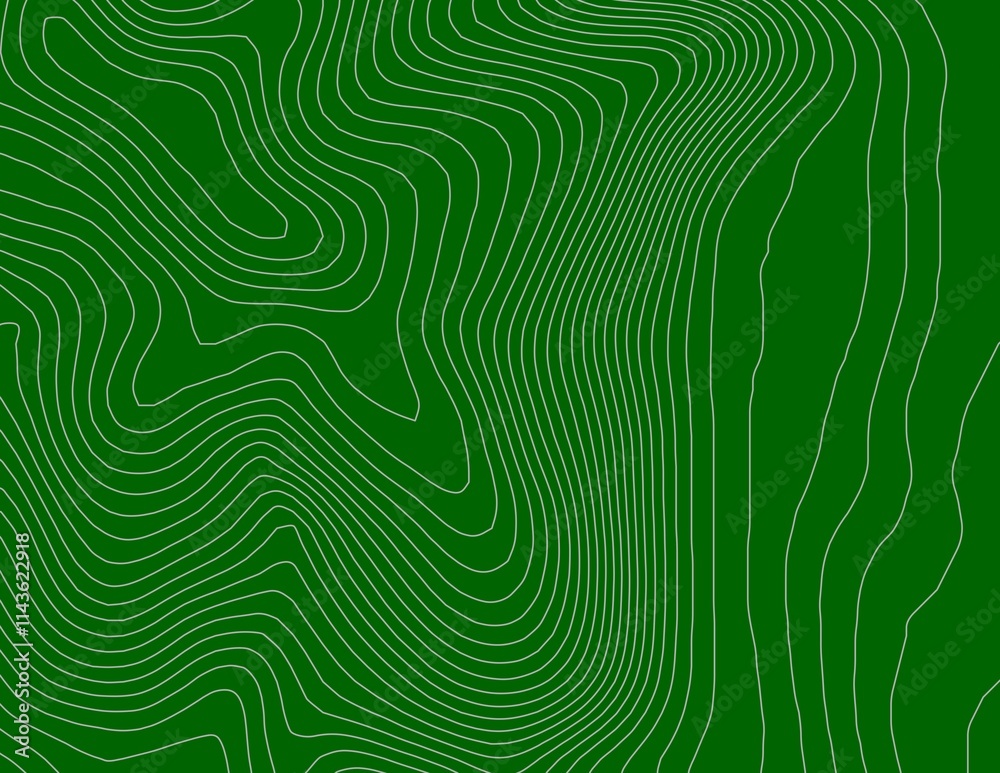 Curvas de nivel, mapa topográfico