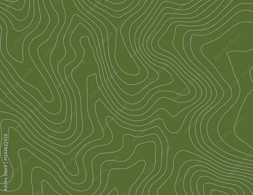 Curvas de nivel, mapa topográfico