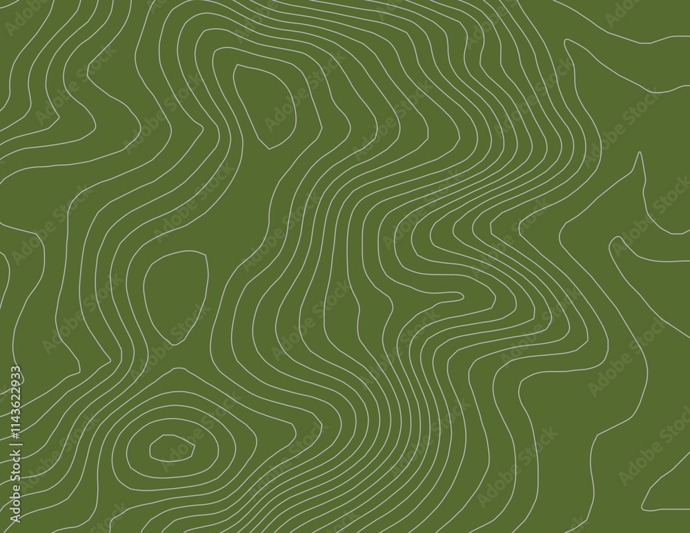 Curvas de nivel, mapa topográfico