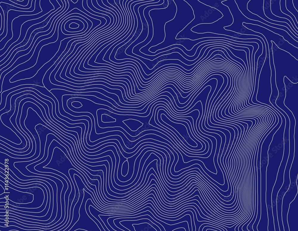 Curvas de nivel, mapa topográfico