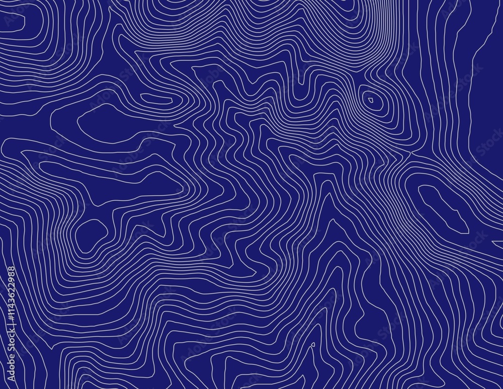 Curvas de nivel, mapa topográfico