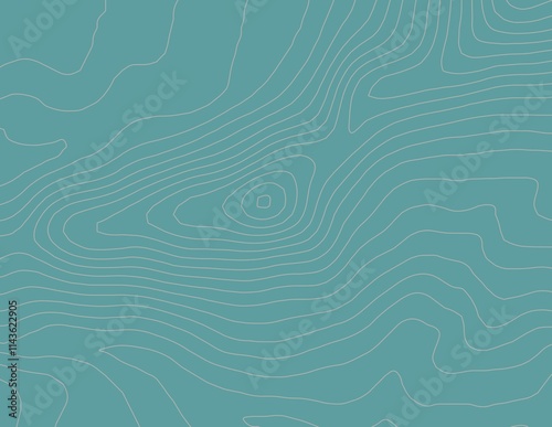 Obraz na płótnie Curvas de nivel, mapa topográfico w salonie