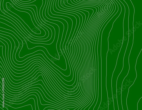 Obraz na płótnie Curvas de nivel, mapa topográfico w salonie