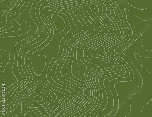 Obraz na płótnie Curvas de nivel, mapa topográfico w salonie
