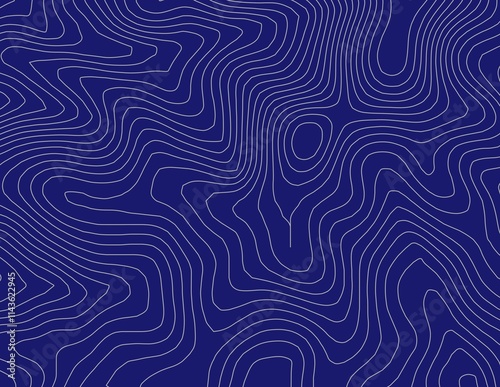 Obraz na płótnie Curvas de nivel, mapa topográfico w salonie