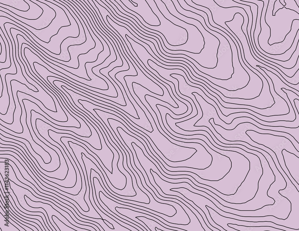 Curvas de nivel, mapa topográfico
