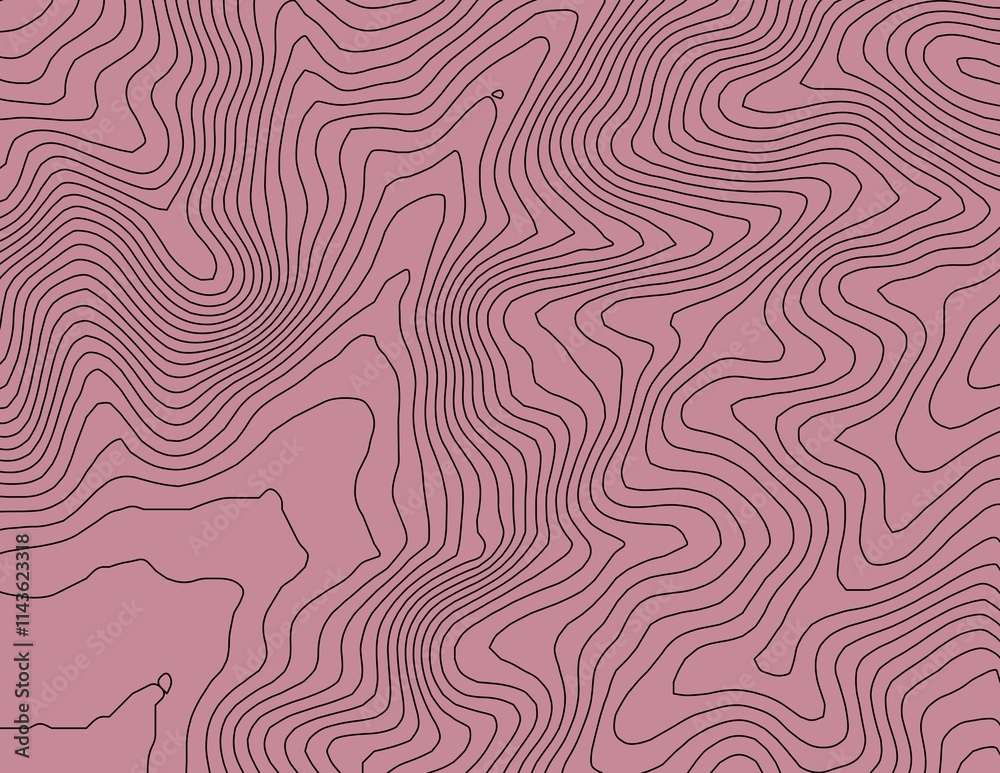 Curvas de nivel, mapa topográfico