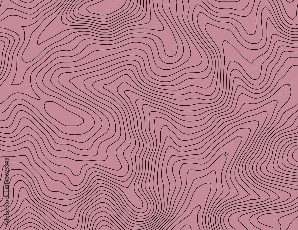 Curvas de nivel, mapa topográfico