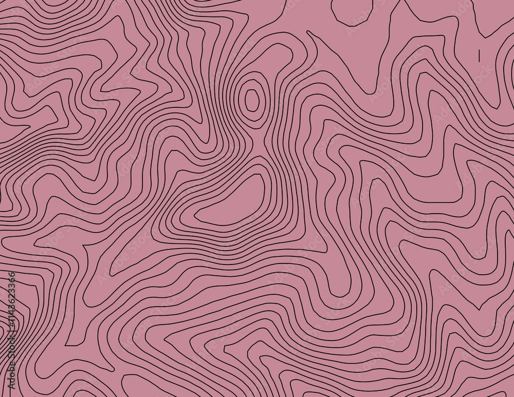 Curvas de nivel, mapa topográfico