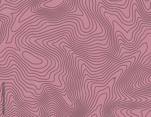Curvas de nivel, mapa topográfico 