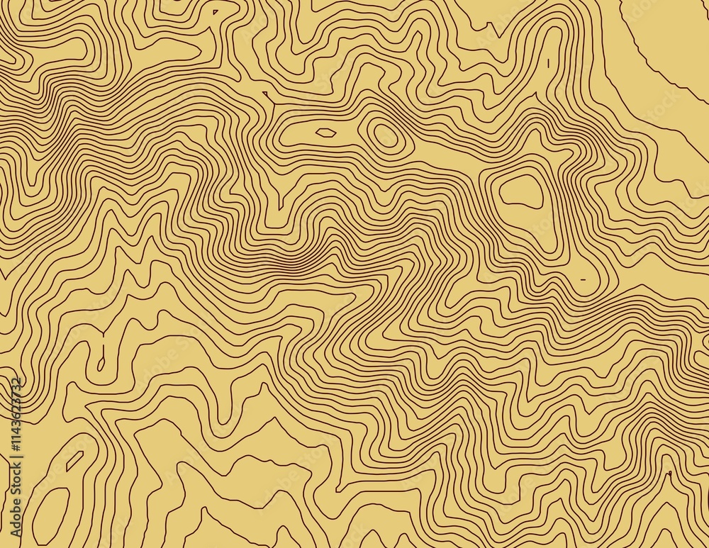 Curvas de nivel, mapa topográfico